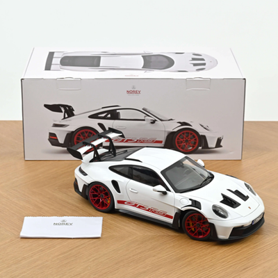 Porsche 911 GT3 RS 2022 White & Pyro red 1:12