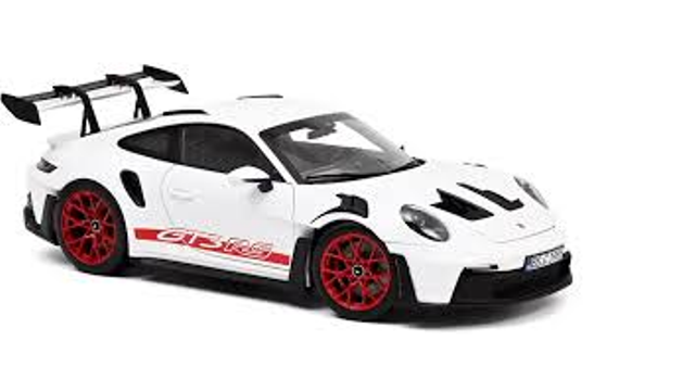 Porsche 911 GT3 RS 2022 White & Pyro red 1:18