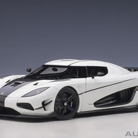 KOENIGSEGG AGERA RS WHITE/BLACK 1/18