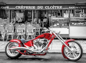 RED CHOPPER BIKE 1000 PIECES