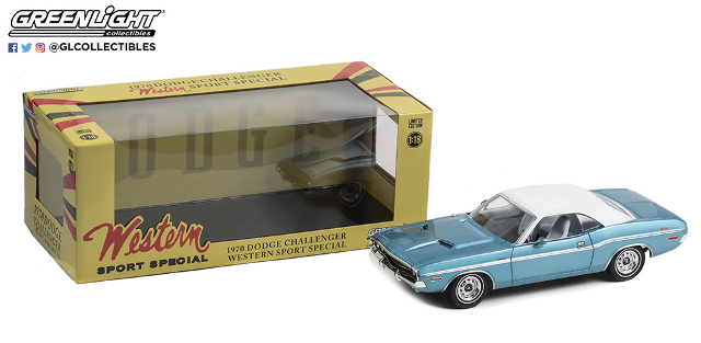 DODGE CHALLENGER - WESTN SPORT SPECIAL - LBLUE '70 1/18