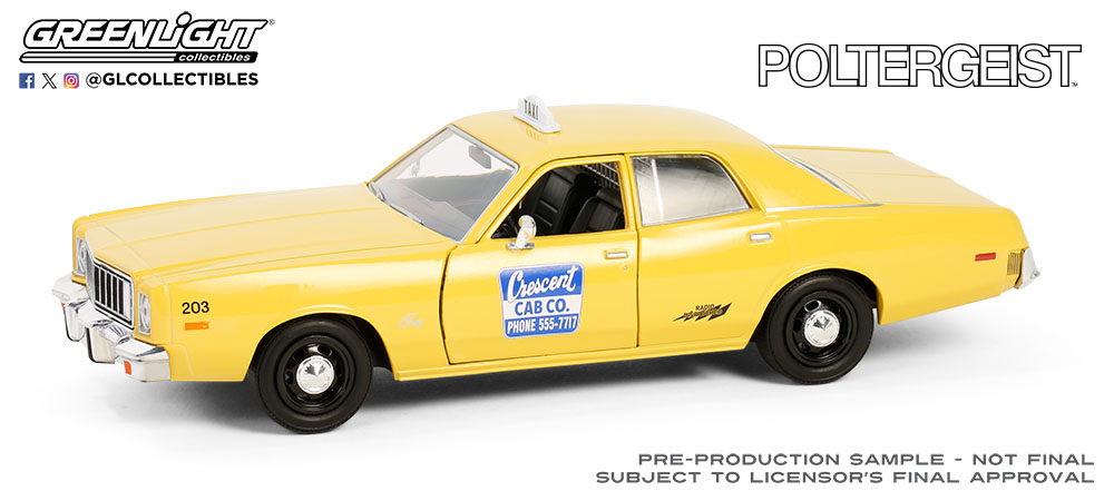 PLYMOUTH FURY CRESCENT CAB POLTERGEIST (1982) 1975  1/24, DIECAST COLLECTABLES