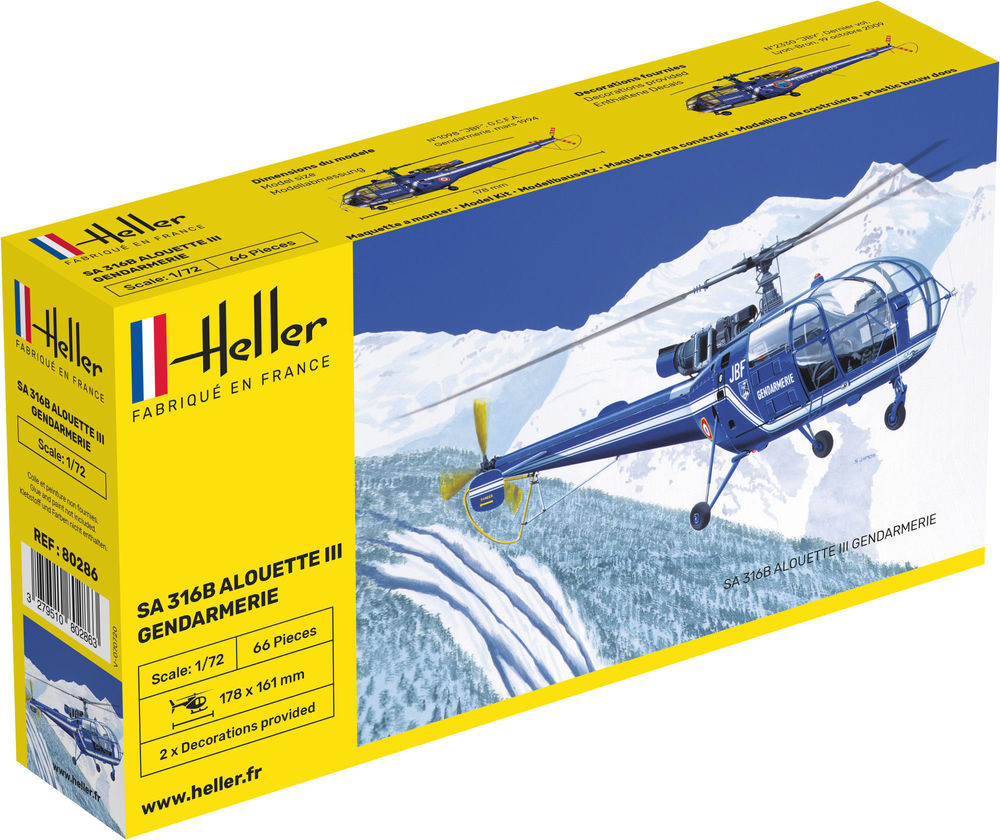 SA 316 Alouette III Gendarmerie 1/72