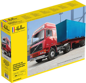 VOLVO F12-20 Globetrotter & Container semi trailer 1/32