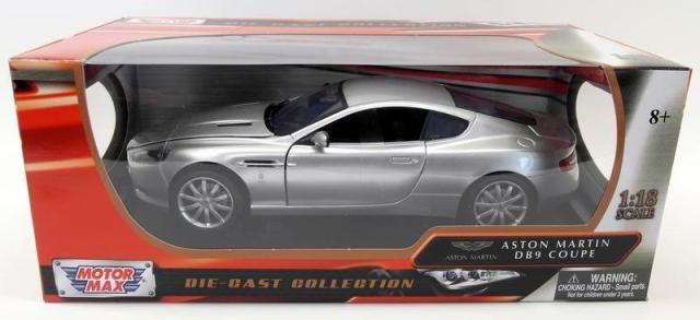 ASTON MARTIN DB9 COUPE SILVER 1/18