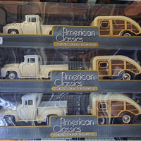 FORD F-100 PU WITH CARAVAN WHITE 1956 1/24 EACH