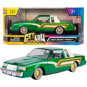 GET LOW BUICK REGAL MET GREEN 1987 1/24