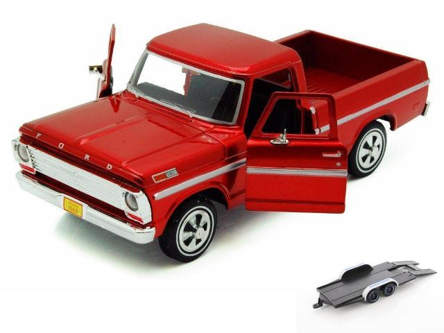 FORD F-100 PU RED 1969 1/24