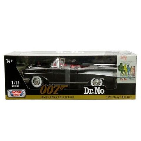 CHEVY BEL AIR JAMES BOND DR NO BLACK  1957 1/18