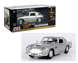 ASTON MARTIN DB5 JAMES BOND SILVER 1/24