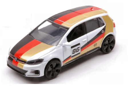 GT RACING  VOLKSWAGEN GOLF A7 WHITE WITH RACING STRIPES 1/43