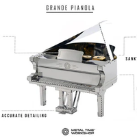 Grande Pianola Mechanical  kit of piano, 22 parts