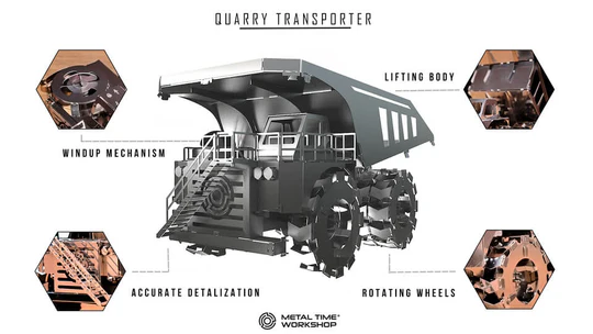 Quarry Transporter Mechanical  kit of mining truck, 71 parts