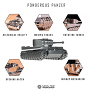 PONDEROUS PANZER MECHANICAL TANK 188 PARTS