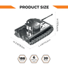 PONDEROUS PANZER MECHANICAL TANK 188 PARTS