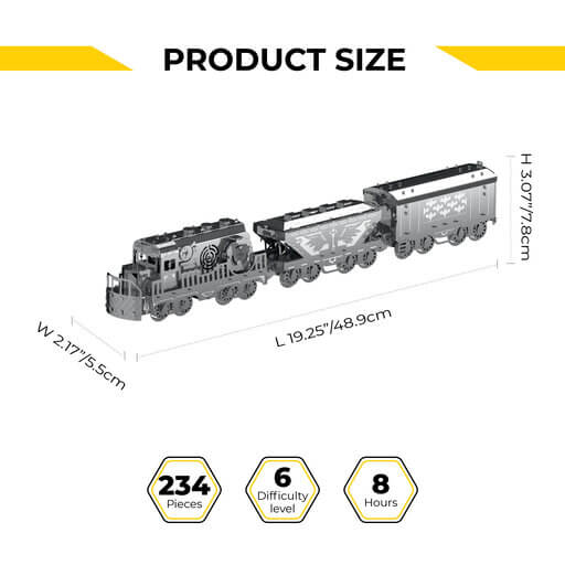 HEAVY LOCO MECHANICAL TRAIN 234 PARTS