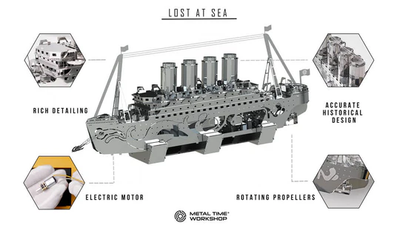 LOST AT SEA MECHANICAL ELECT TITANIC 158 PARTS