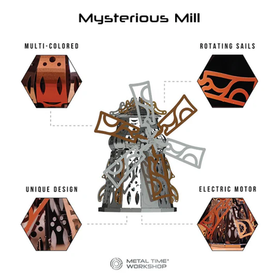 MYSTERIOUS MILL MECHANICAL ELECT WINDMILL 52 PARTS