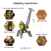 Mighty Machine Mechanical  kit of crane, 52 parts