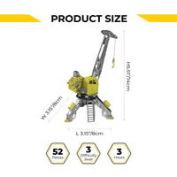 Mighty Machine Mechanical  kit of crane, 52 parts