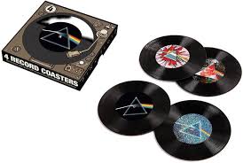 PINK FLOYD RECORD COASTERS 4 PC